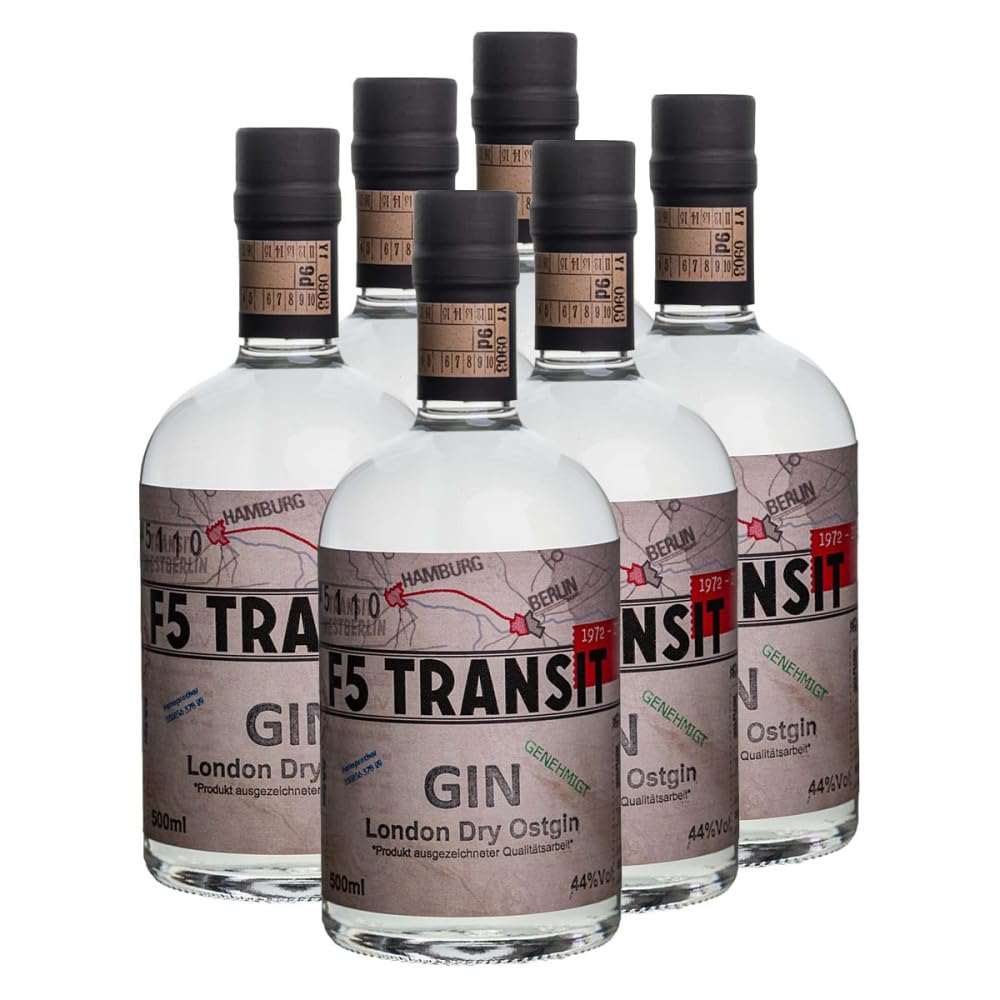 GIN 6x0.5l (44% Vol) No. 5110 - RATION | OstGin | London Dry | 6 Flaschen a 500ml | Schwechower Brennerei (1229)