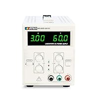 Vista 2 de MATRIX MPS-6003D+Fuente de alimentación de CC lineal variable 60V 3A Ondulación baja y ruido para laboratorio con cables de cocodrilo