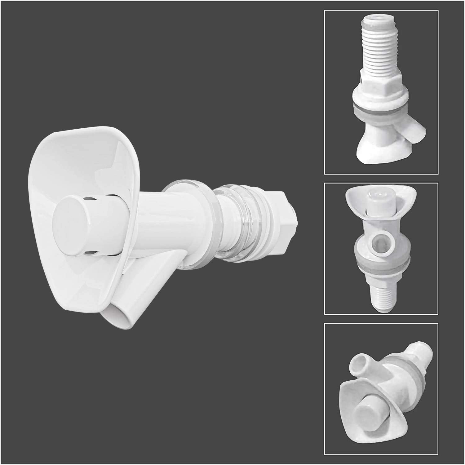 Cooler Water Spigot Compatible with Rubbermaid Gott Cooler Valve (Pack of 2)