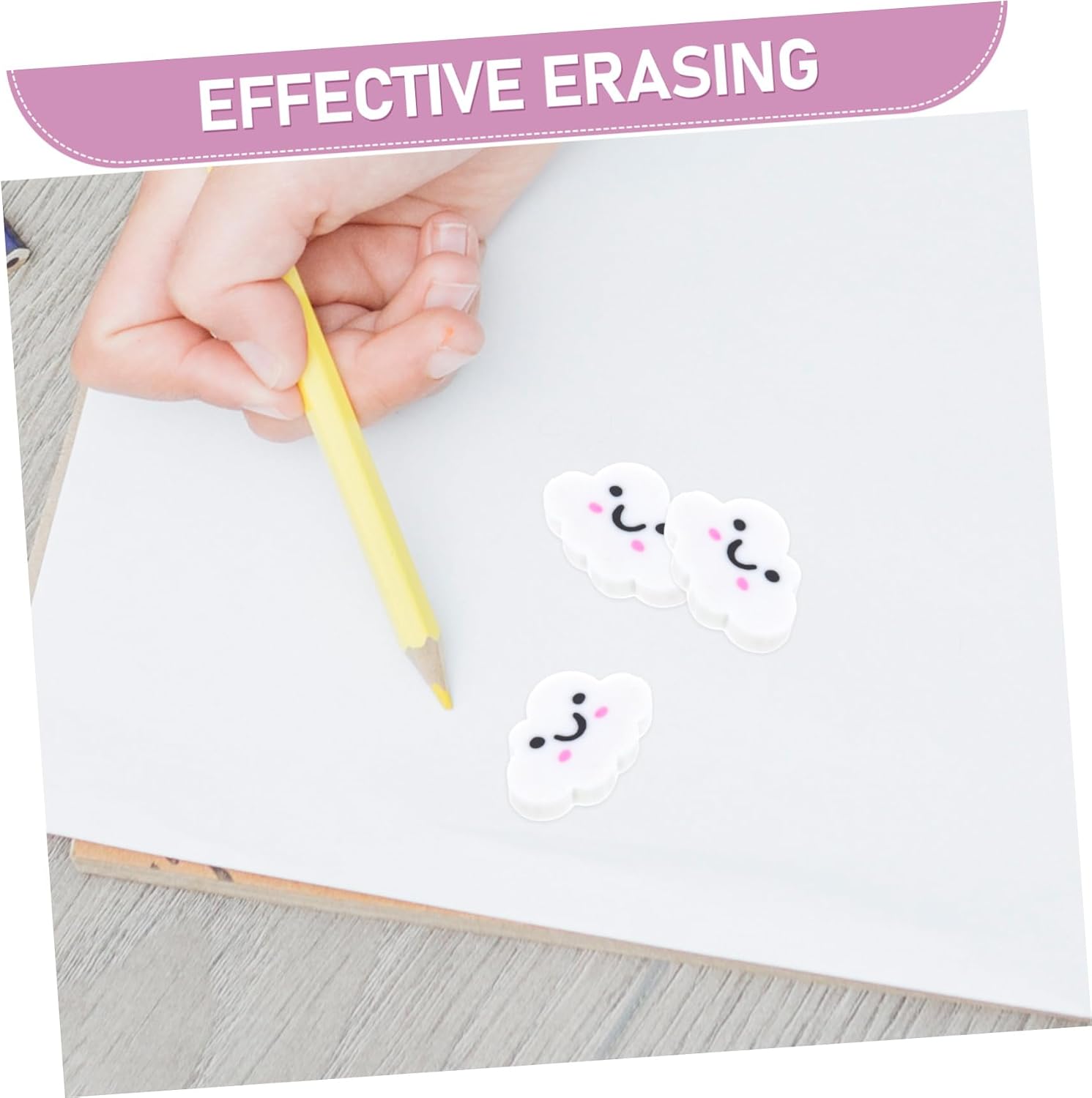 Cloud-Shaped Erasers Soft Eraser Material Versatile Use Birthday Presents Practical Tool for Erasing