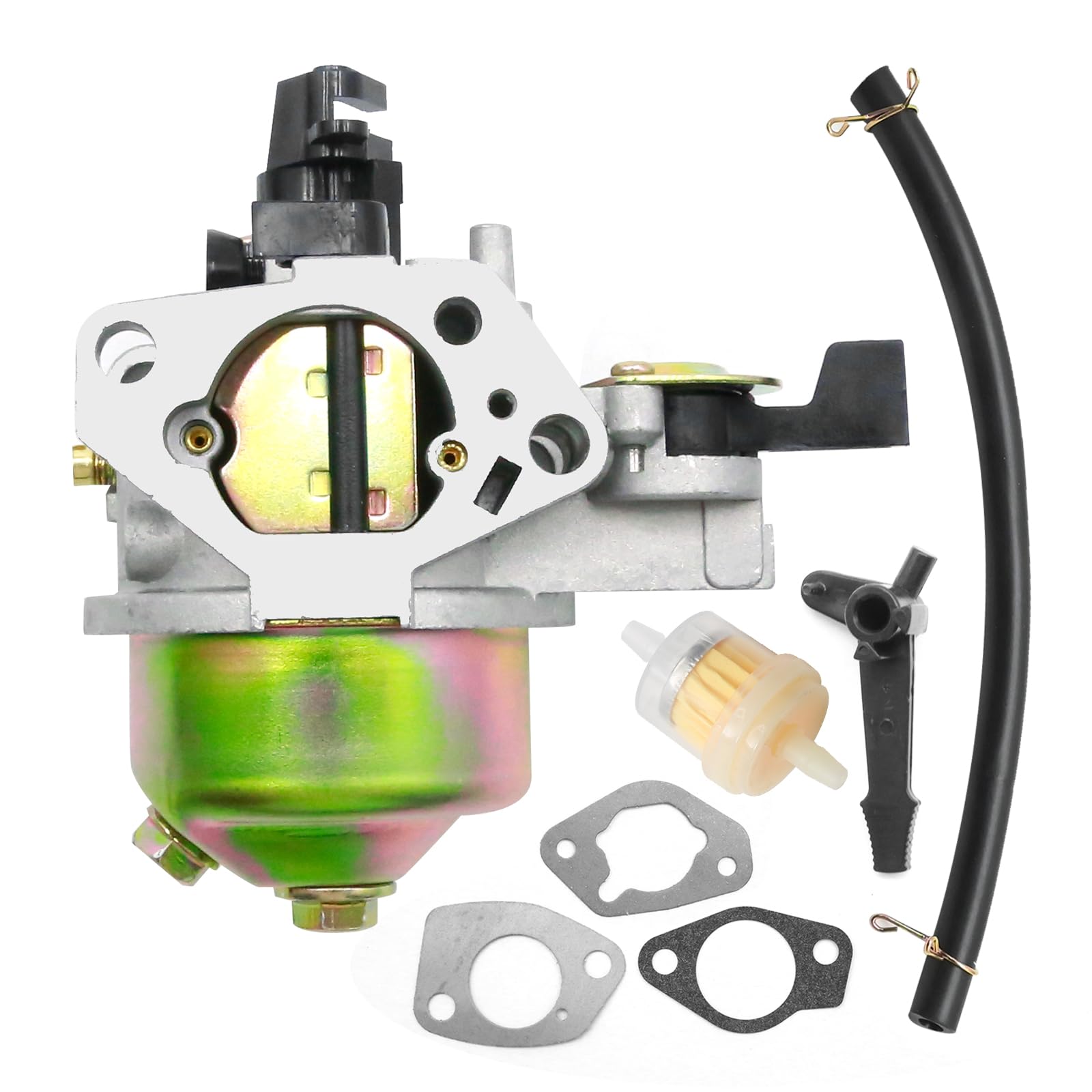 Hoypeyfiy 16100-ZE2-W71 Carburetor Kit with Air Filter Hose, Replacement for HONDA GX240 GX270 8HP 9HP Engine Models