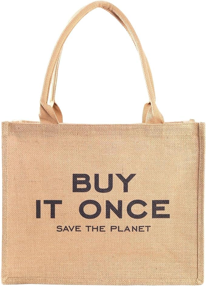 BLACKBOXES Jute Tote Bag for Women-Waterproof Beach Bag, Large Reusable Gift Bags, Gift Tote Bag for Her,Cute Tote Bag Pool Bag 5 61Id55s+5EL