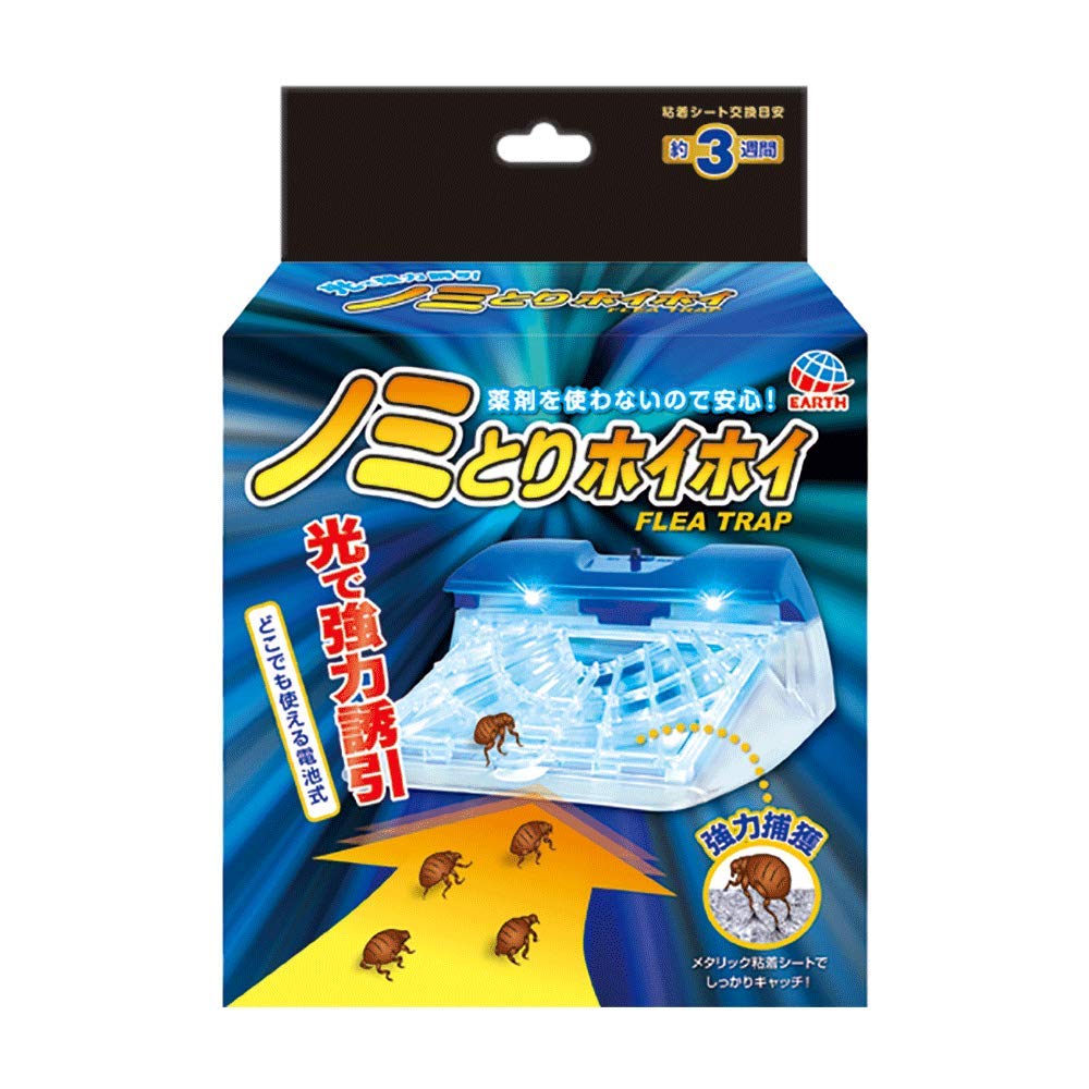 アースペット『電子ノミとりホイホイ』 6個セット　新品未開封【薬剤不使用】 アース製薬 電子ノミとりホイホイ＋取り換えシートセット 誘引