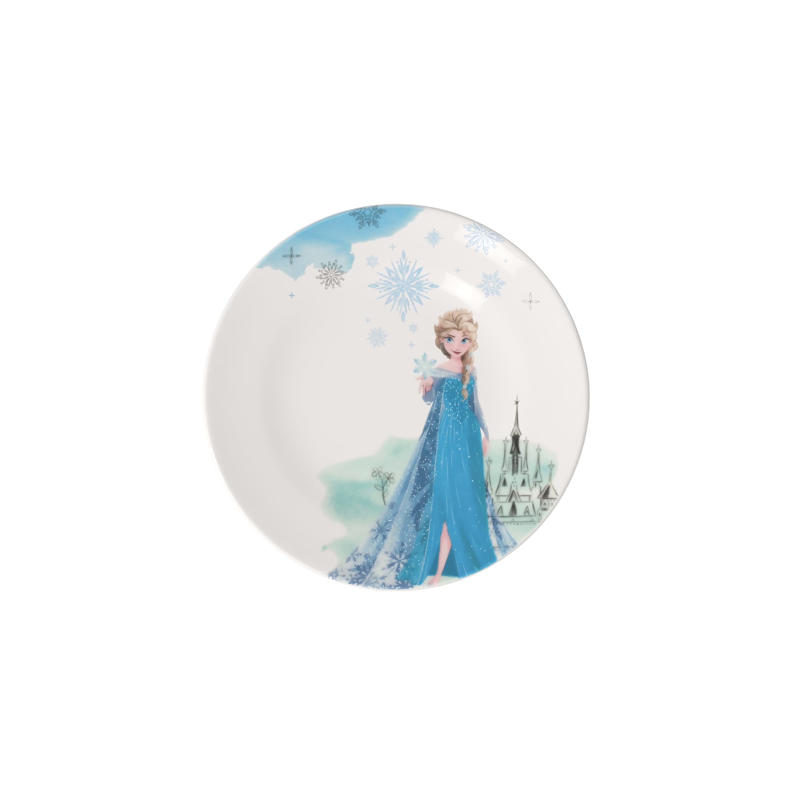 Villeroy & Boch - Disney Frozen Kinderteller, Spülmaschinenfest, Mikrowellensicher, Teller für Kinder Disney Elsa, Premium Porzellan