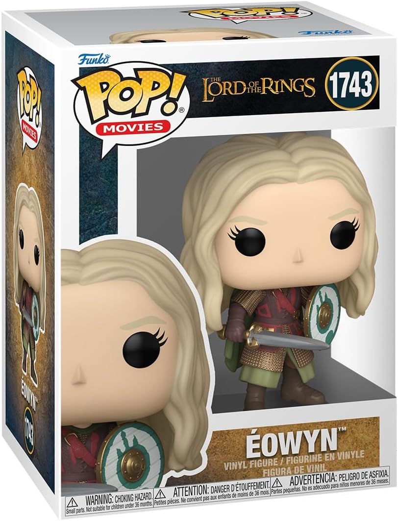 POP! Movies: Lord of The Rings - Battle Eowyn - 1 in 6 chance of receiving the rare Chase variant - Styles may vary - Collectable Vinyl Figure - Toys for Kids & Adults - Movies Fans