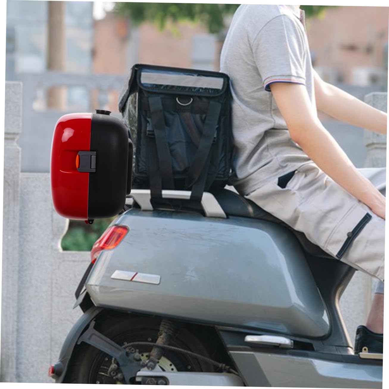 iplusmile Borsa Da Sella Per Veicolo Zaino Portabagagli Borsa Dura Per Scooter Bauleto Posteriore Valigia Portabagagli Per Motociclette Sostituzione