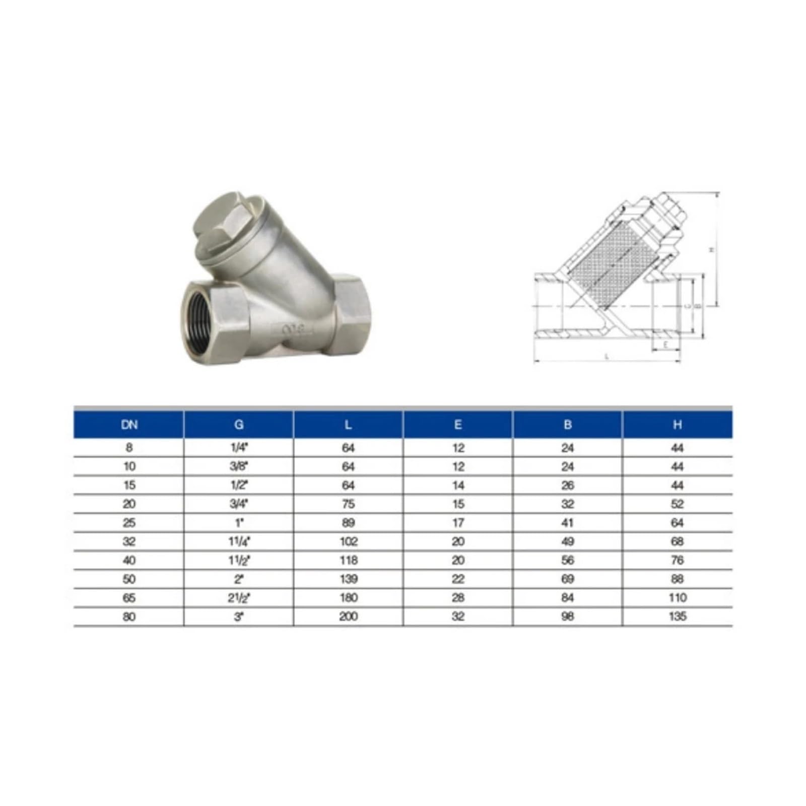 Compatible for use with Jackson Strainer Watts 3/4 Npt 4730-717-02-06 KolCoh29635