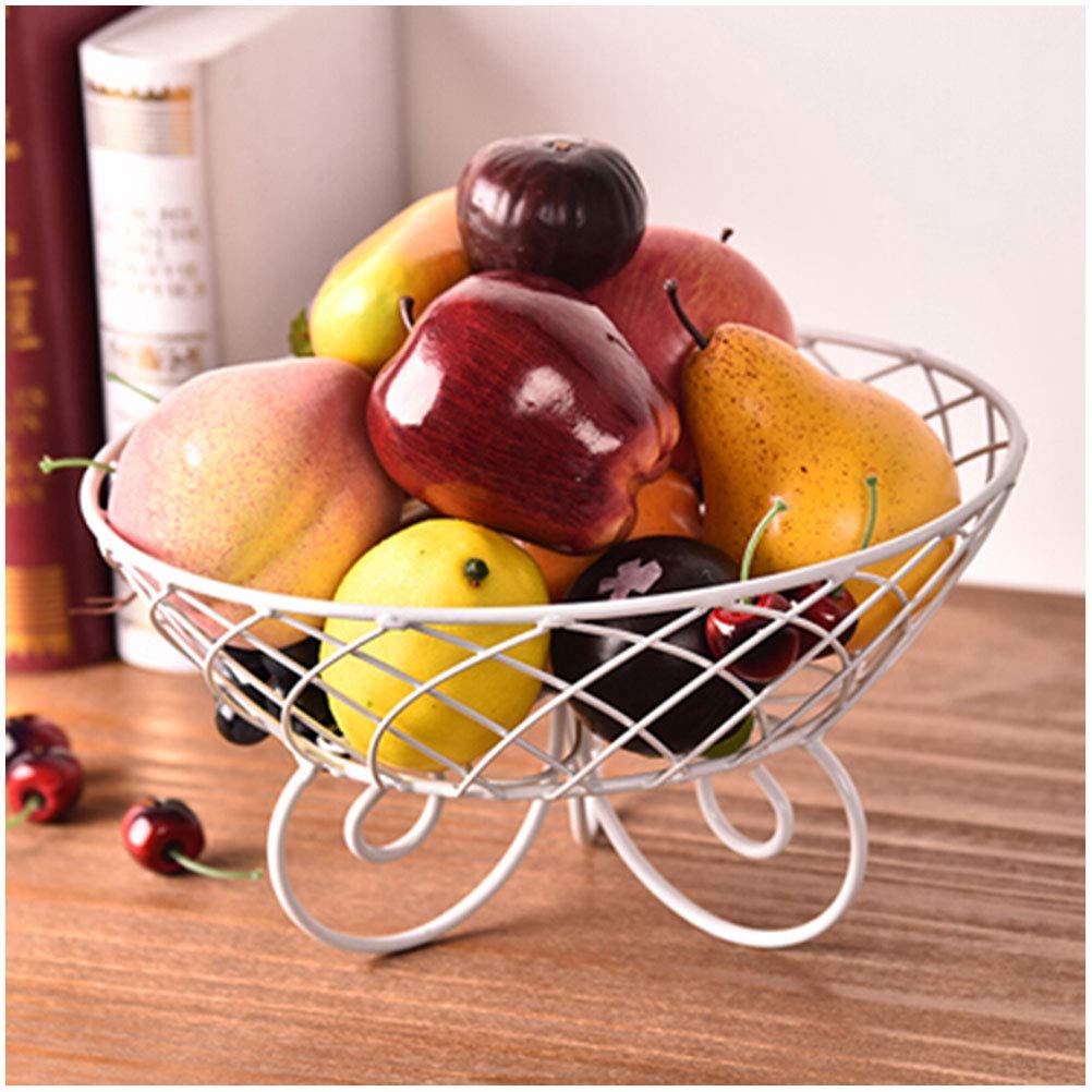 Cestino per frutta a 2 ripiani, 37 x 28 x 15 cm, in acciaio al carbonio, per spezie, pane, per verdure, pane, snack e pane, supporto per cucina