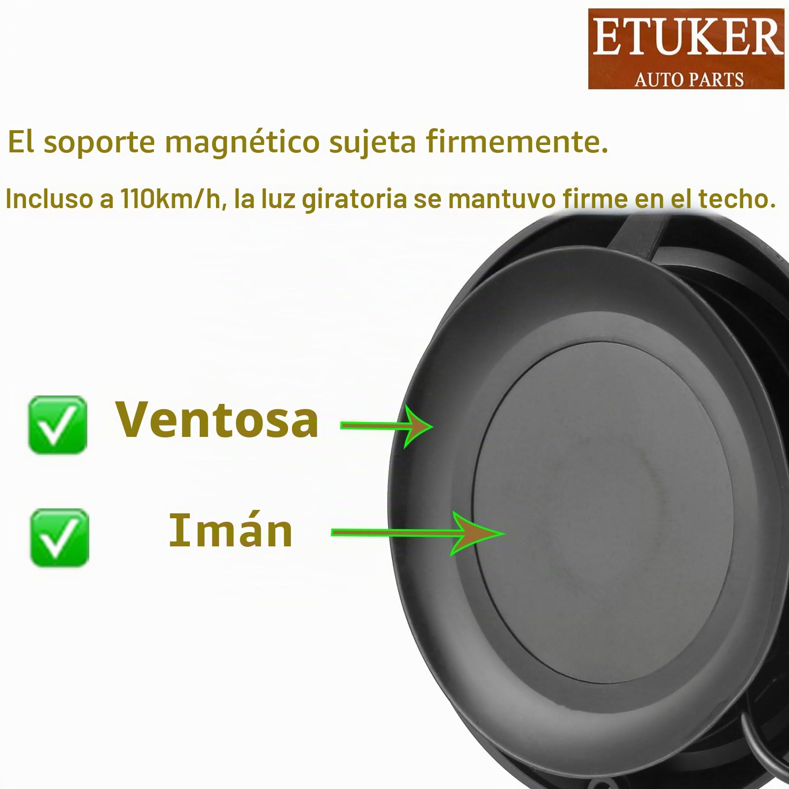 Rotativo Luz Led Azul Emergencia Magnetico 12v 24v Flash de Emergencia Piloto Estroboscópica ECE R65 ECE R10 CE Homologadas