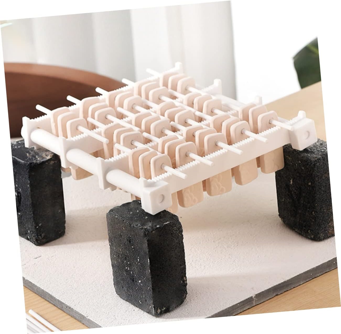 TEHAUX 10pcs Ceramic Hanging Burning Sticks Pottery Kiln Tools Pottery Firing Rods Jewelry Making Accessories Supplies