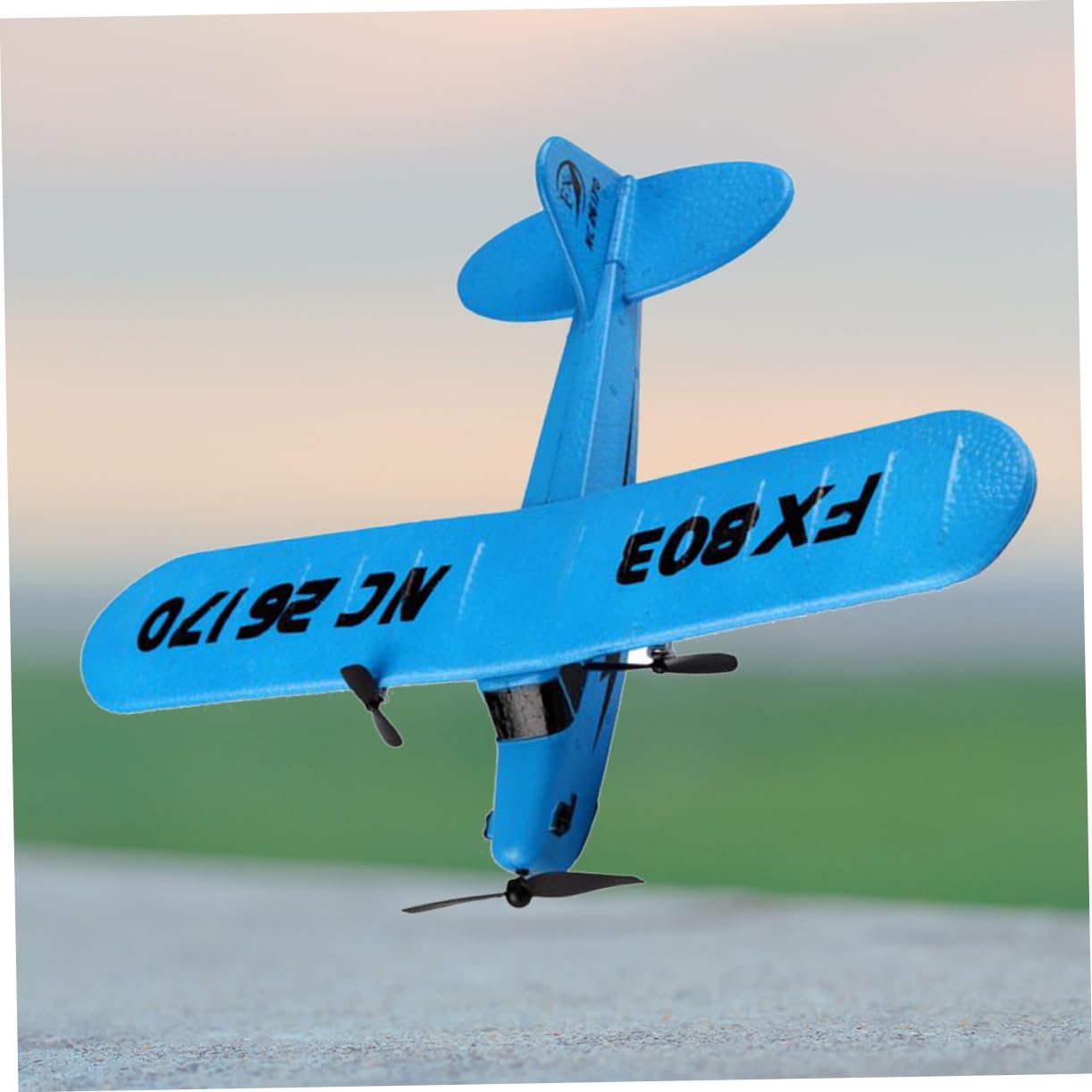 TOYANDONA Avión RC 2, 4 GHz Epp Modelo de Avión de Alas Fijas Azul
