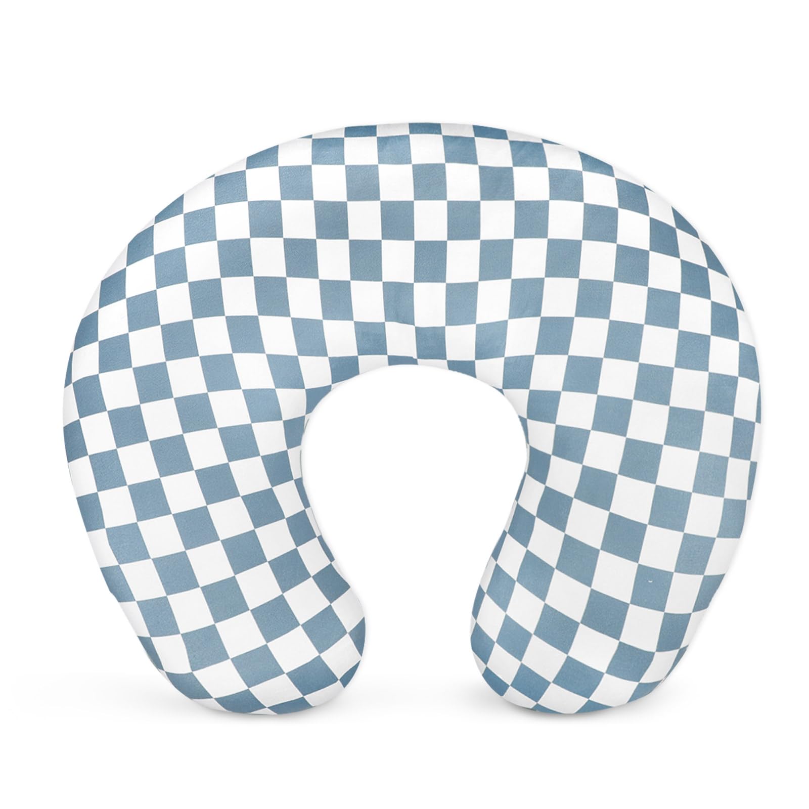 DILIMI Nursing Pillow Cover, Stretchy Removable Case for Breastfeeding Pillows, Ultra Soft Comfortable Slipcover for Baby Girl and Boy, Blue