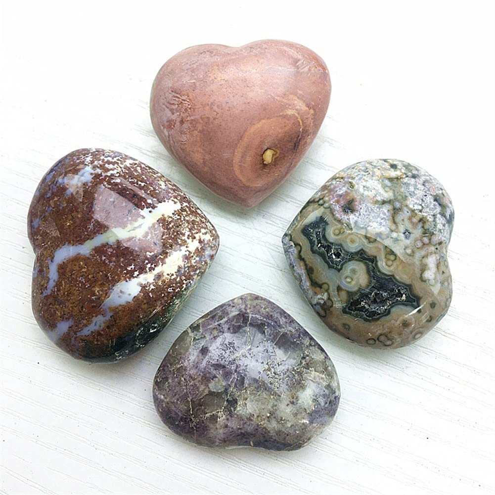 オーシャンジャスパー　ハート Amazon.co.jp: 天然石 オーシャンジャスパー ハート型 多色