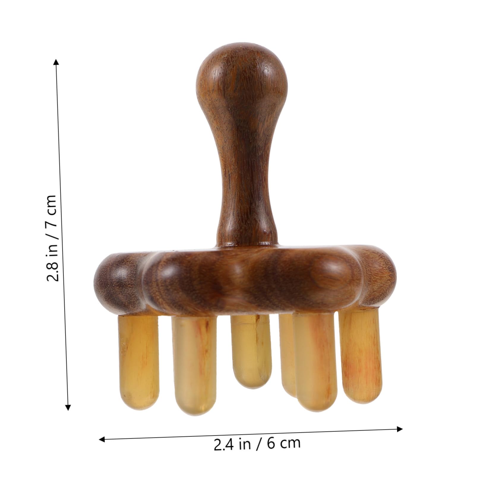 KOMBIUDA 1pc Massage Comb Horn Comb Head Scalp Massage Tool Shower Shampoo Brush Hair Scalp Scrubber Scalp Tool Hair Care Comb Scalp Massager Hair Comb Hand Held Massager Scalp Comb Horns