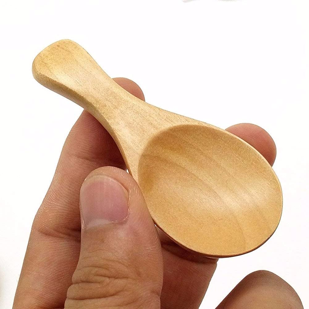Petite Cuillere En Bois Lot De 8 Petites Cuillères En Bois, Cuillères En Bois Faites à La Main, Cuillères à Café à Miel, Mini Cuillères à Soupe, Cuillères De Service En Bois