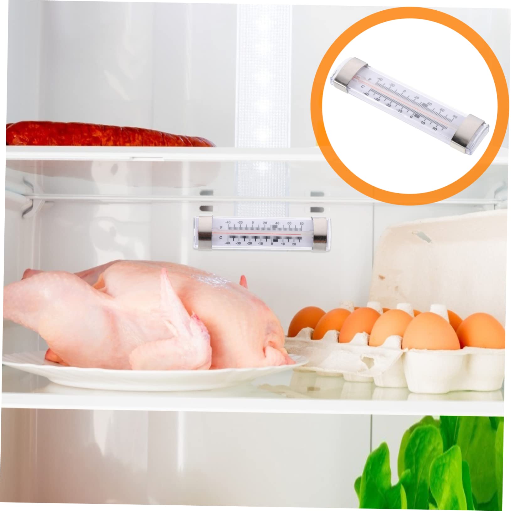 MAGICLULU 6pezzi Termometro Professionale Per Frigorifero Ad Alta Precisione Misuratore Di Temperatura Per Frigorifero e Congelatore Facile Da Usare e Sicuro Per Uso Prolungato