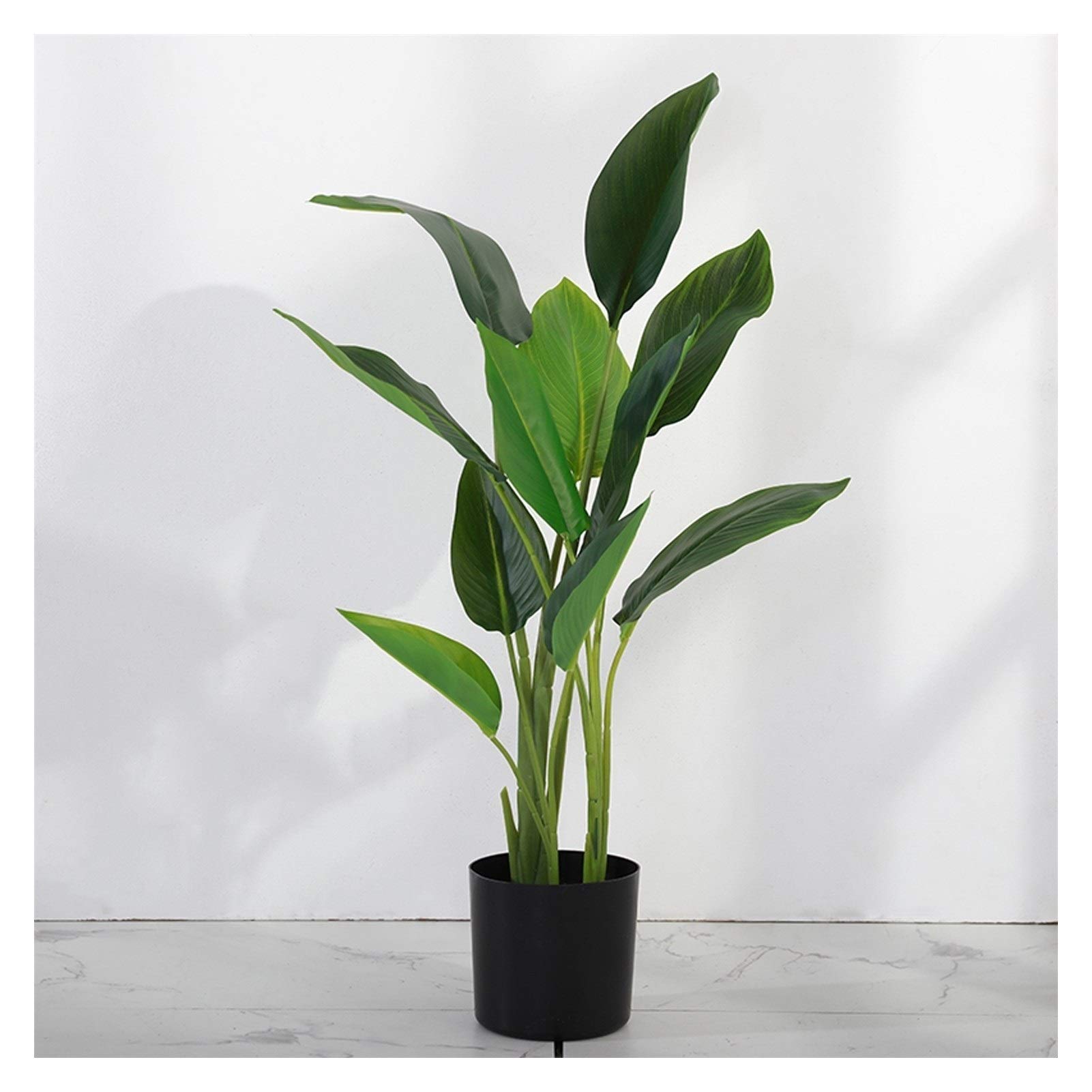 NGDFGR Artificial Potted Plant Decor 17.3" Palm Tree Artificial Plant Simulation Plant Potted Green Plants Large Bonsai Indoor Living Room Home Decoration,Green Farmhouse Decor,H 30.3
