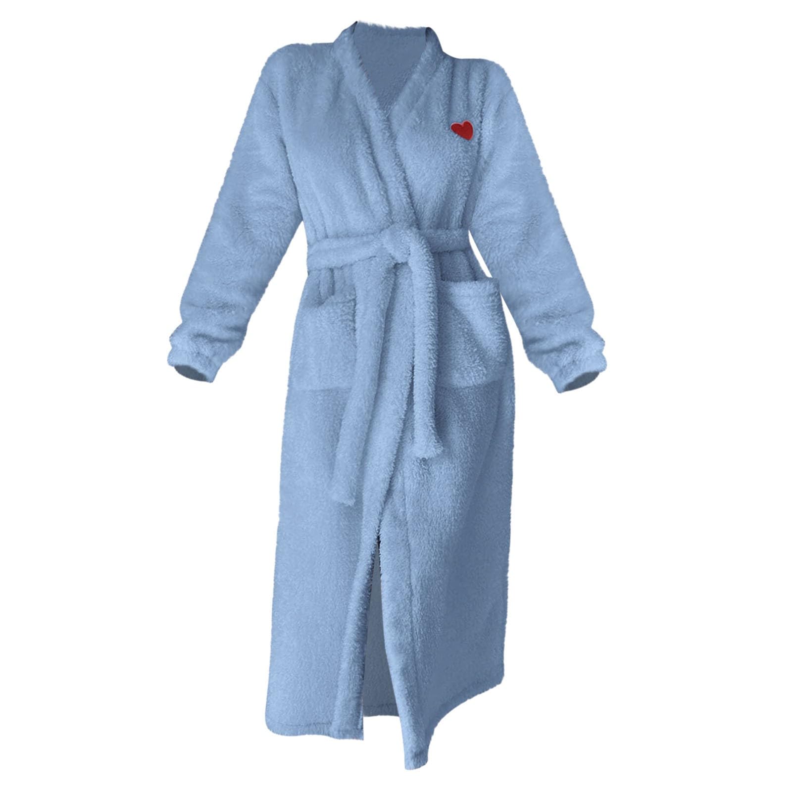 Peignoir long et moelleux pour femme - Peignoir de sauna en tissu éponge