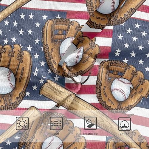 Joisal Cotton Toddlers Underwear Floral American Flag Vintage Baseball Cute Panties Girl Cartoon Briefs Underpants 2t3