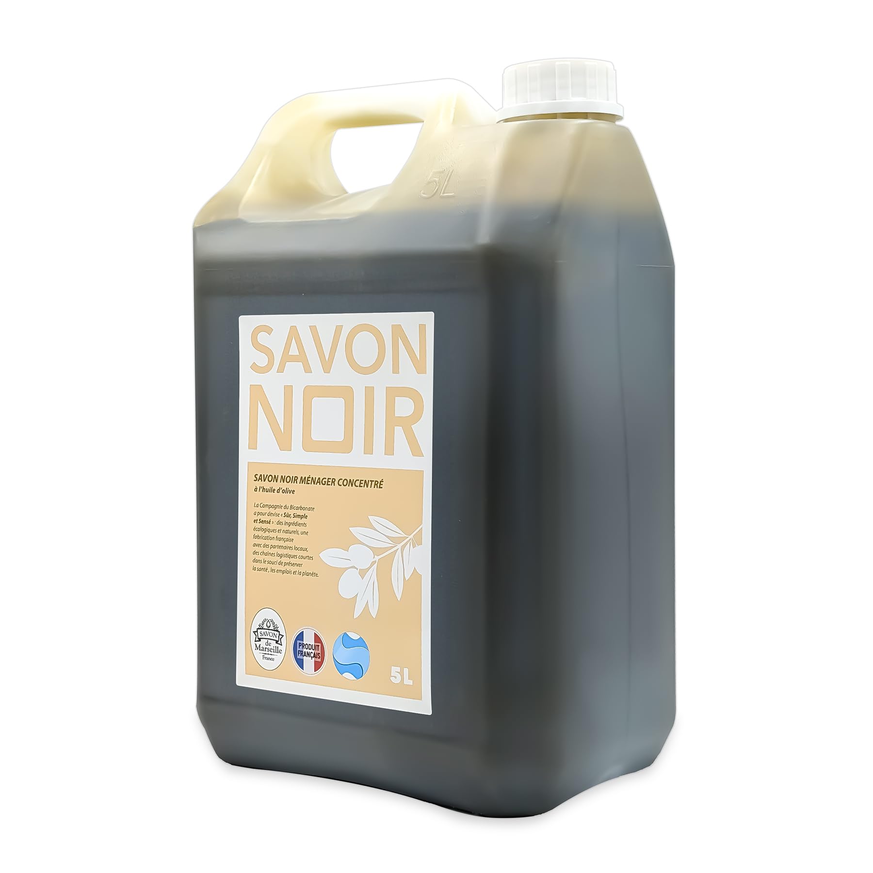 Savon Noir 100% Huile d'Olive 5L - COMPAGNIE DU BICARBONATE