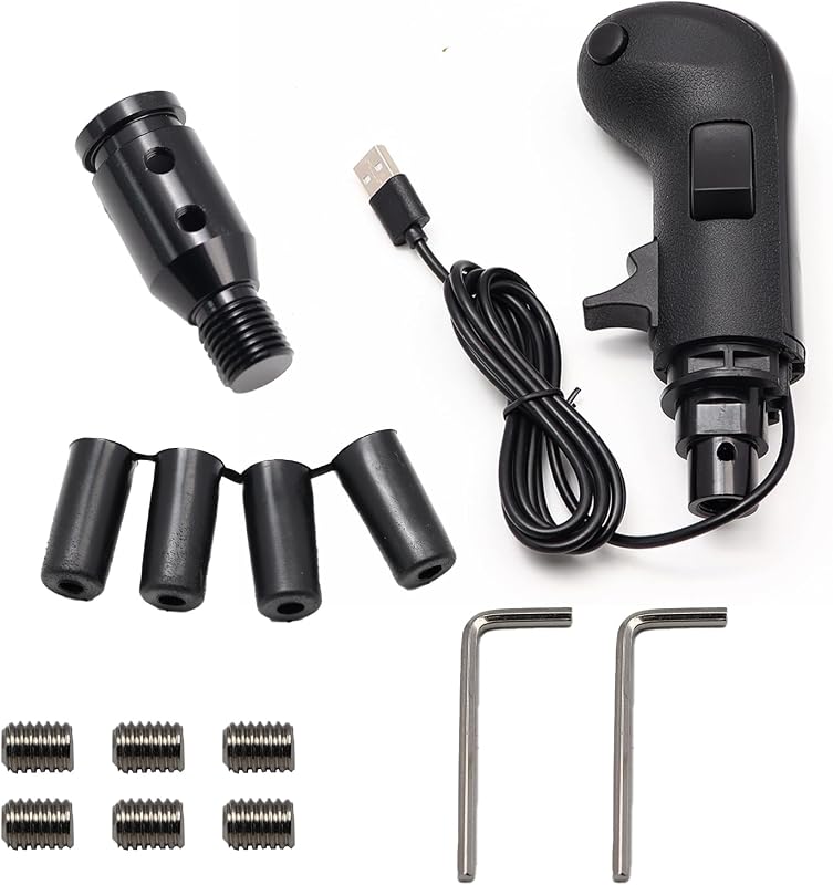 YananAC USB Váltókar Szimulátor PC-hez - Kompatibilis Logitech G27 G25 G923 G29 és TH8A Simracing Váltókkal - Versenyszimulátor Kiegészítő