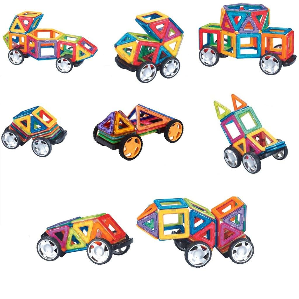 Samip Magnetic Tiles for Kids | Magnetic Building Blocks for Kids 3-8 Years | Constructing & Creative Learning Educational Brain Toys | STEM Learning Kit Magnetic Toys (30Pcs), Multicolor (B0D9BVYQDL) Amazon Price History, Amazon Price Tracker