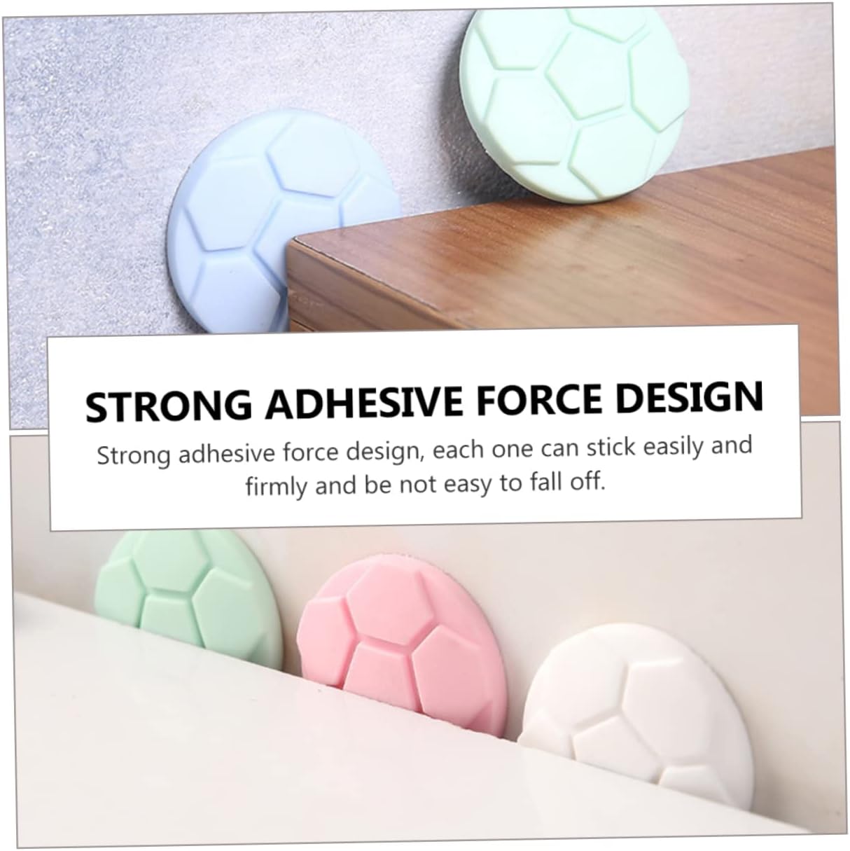 5Pcs Anti-Collision Sticker Pads for Washing Machines Door Bumpers Furniture Crash Cushions Strong Adhesive Protective Pads in Random Colors for Home Decor