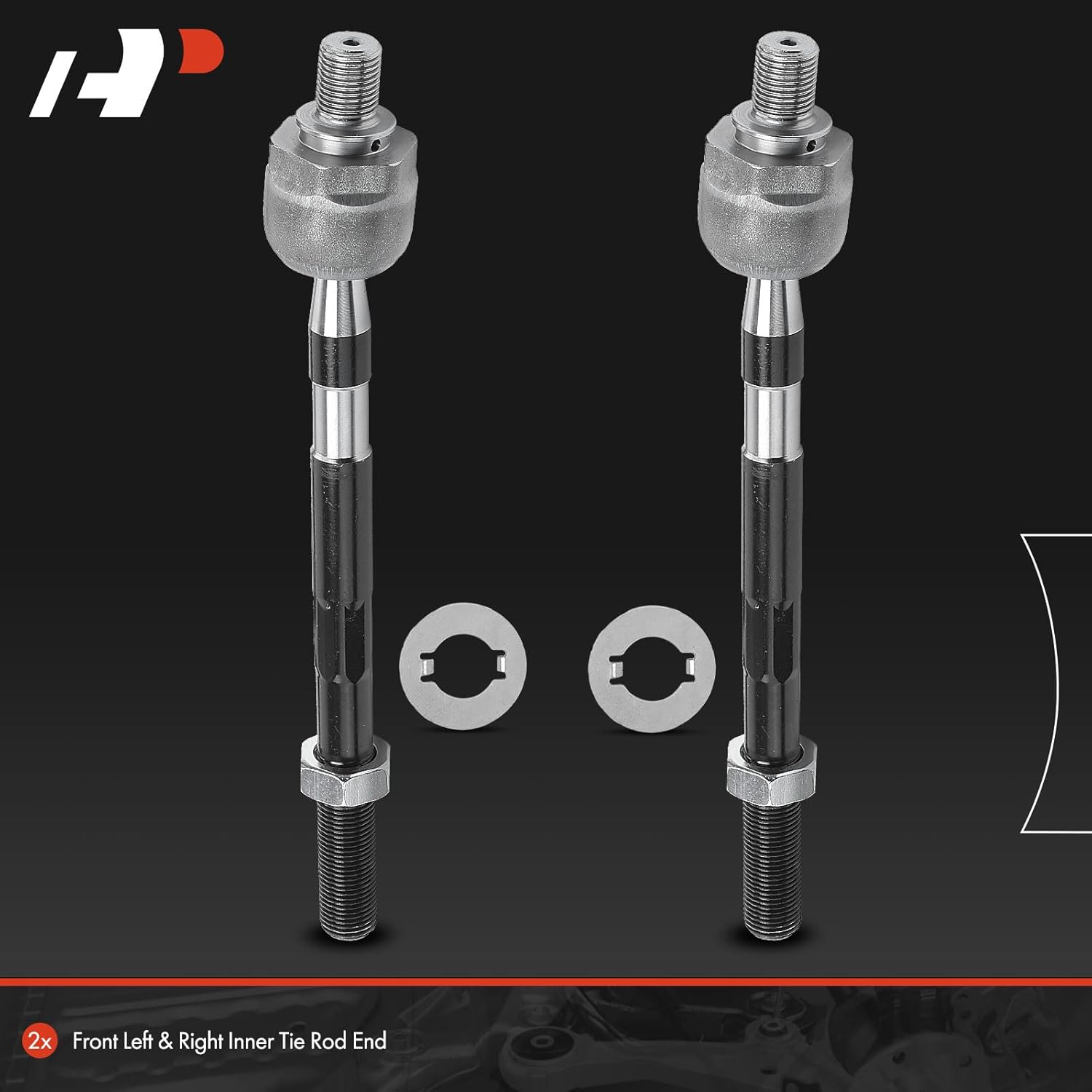 A-Premium 2 x Front Inner Tie Rod Ends, Compatible with Hyundai Tucson 2005-2009, Kia Sportage 2005-2010
