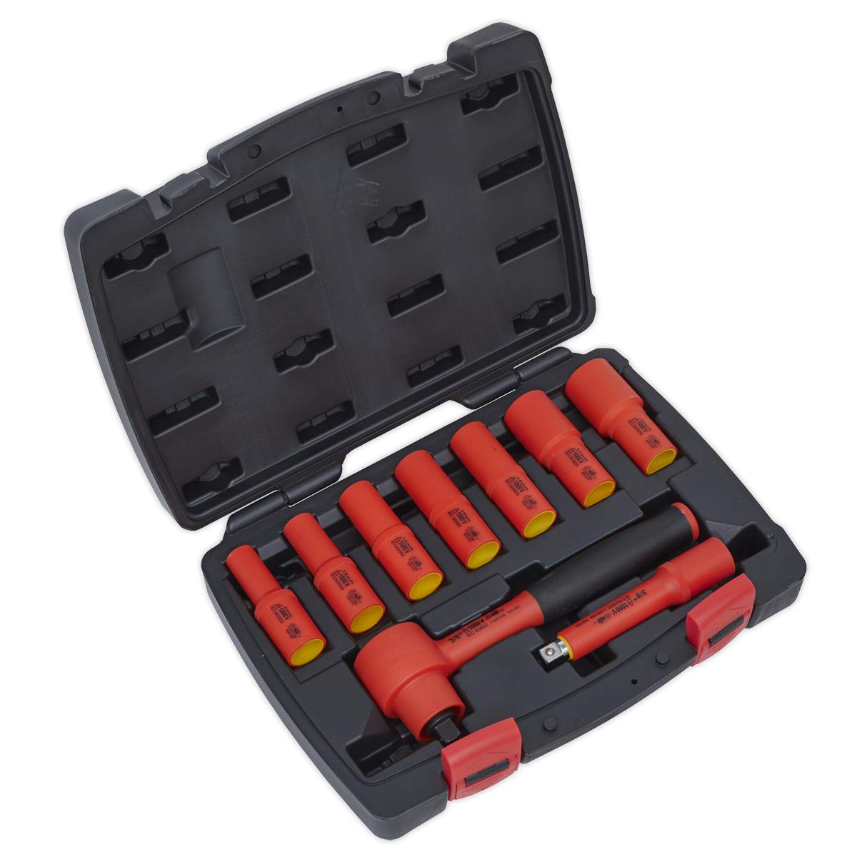 Sealey VDE Insulated 9 Piece Socket Set Hardened Chrome Vanadium Steel AK7942