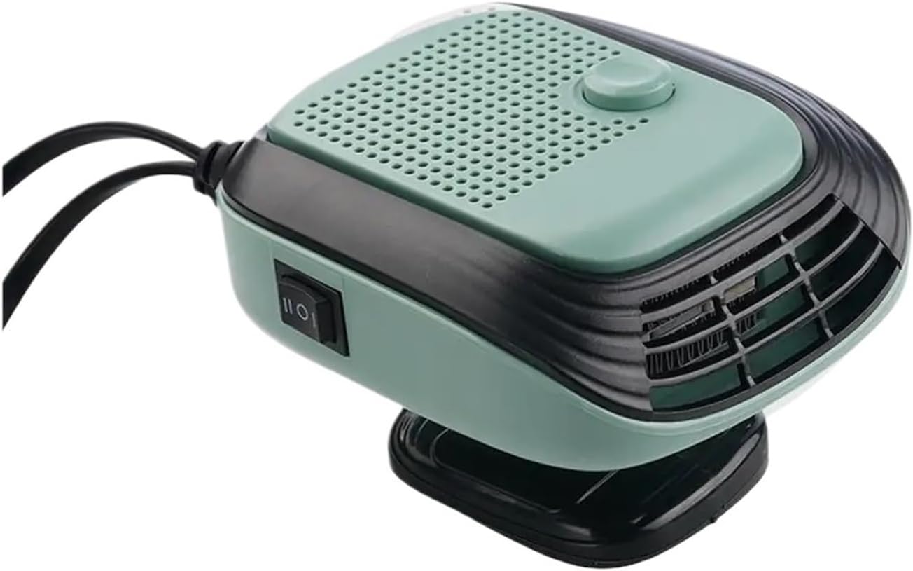 Calefactor Eléctrico Portátil para Auto 12V con Ventilador y Desempañado Rápido