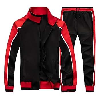 さ*ゆ様 House On The Hill Sweat Suit レッド　80 crazynekos Track Suits for Men Set Full Zip Sweatsuit