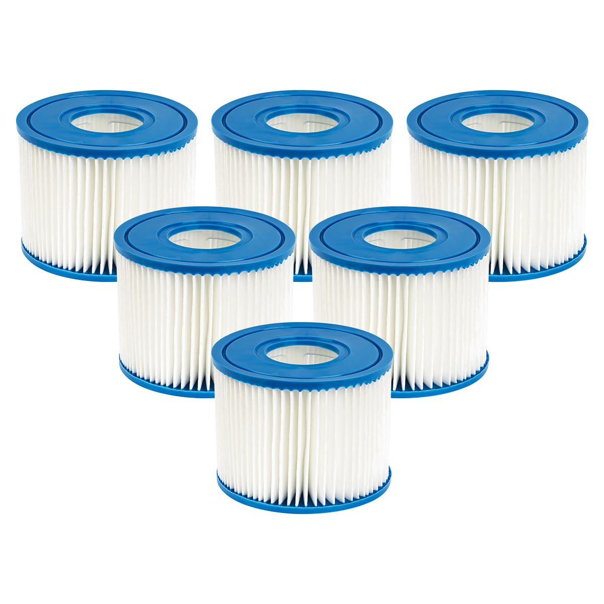 6 cartuchos de filtro de piscina tipo S1 compatibles con Intex PureSpa, para 29001E PureSpa Catridge