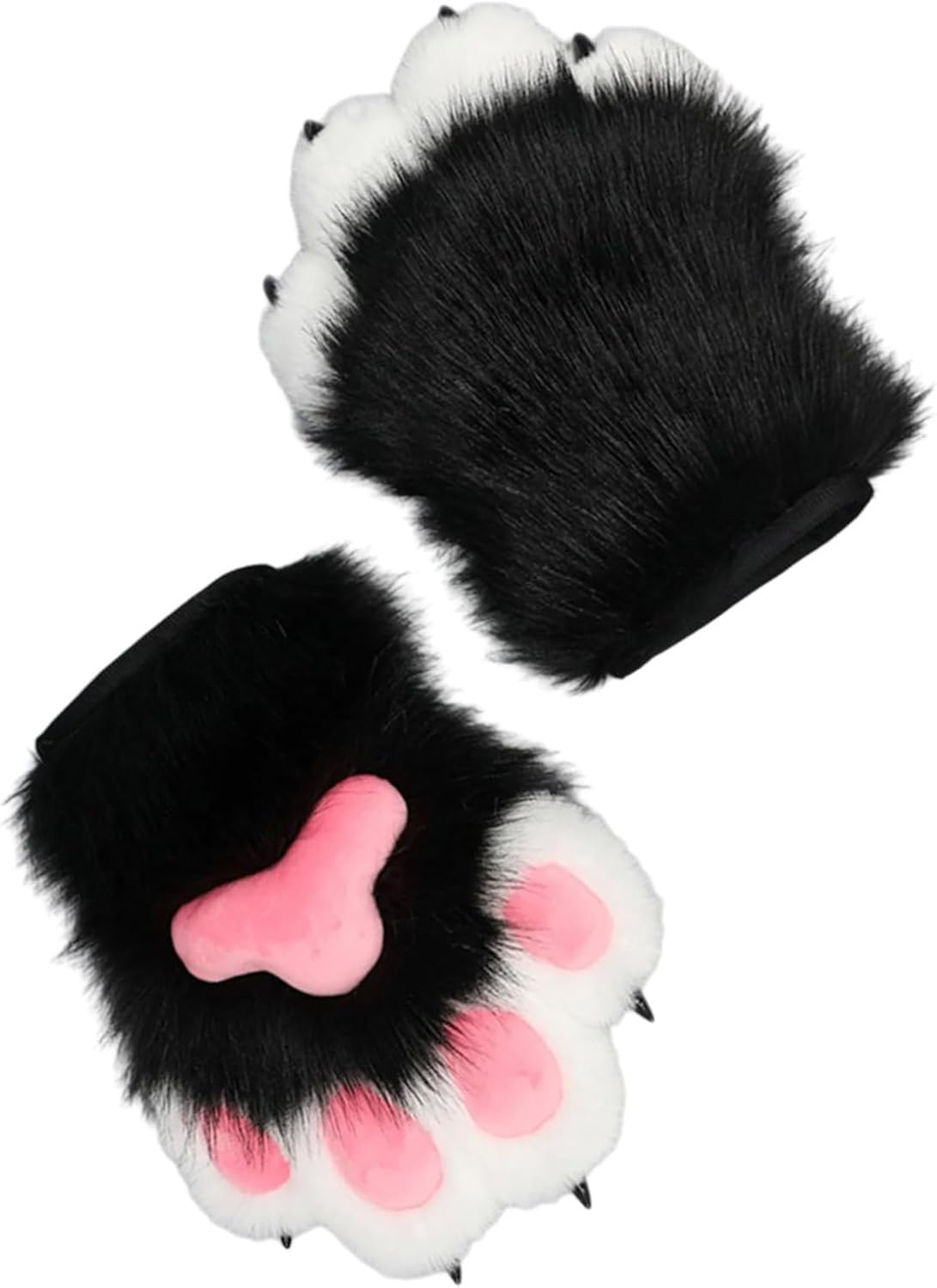 Squeaky Cats Paws Gloves For Women Girl Plush Animal Paws Gloves Halloween Party Props RolePlaying Handwear Cosplay Costume