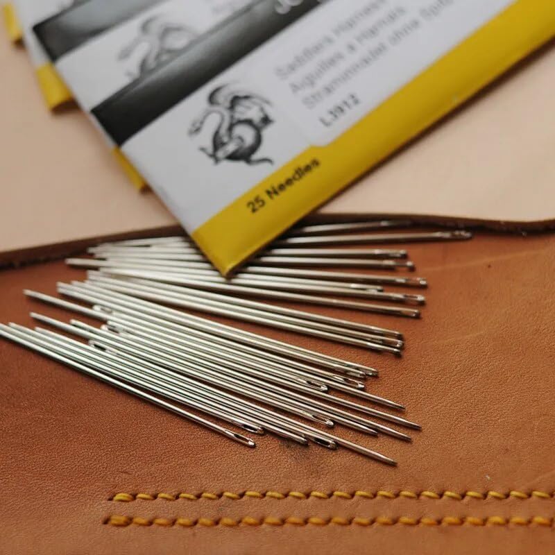 Hand Needle Britain John James Leatherwear Needle Round Needle DIY Leatherwear Hand Tool Leather Crafts - (Color: NO 2 1bag 1I0)
