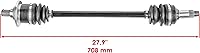 Vista 2 de Caltric Eje de articulación CV delantero derecho compatible con Arctic Cat Prowler XTZ 1000 2009-2014