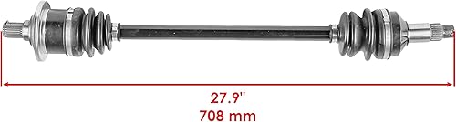 Miniatura 2 de Caltric Eje de articulación CV delantero izquierdo y derecho compatible con Arctic Cat Prowler 650 2006 2007 2008 2009