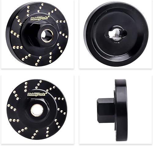 Miniatura 7 de HobbyPark Espaciadores de rueda de latón, cubos hexagonales de rueda extendidos para TRX4M, piezas de actualizaciones 118 RC Crawler (juego de 4)