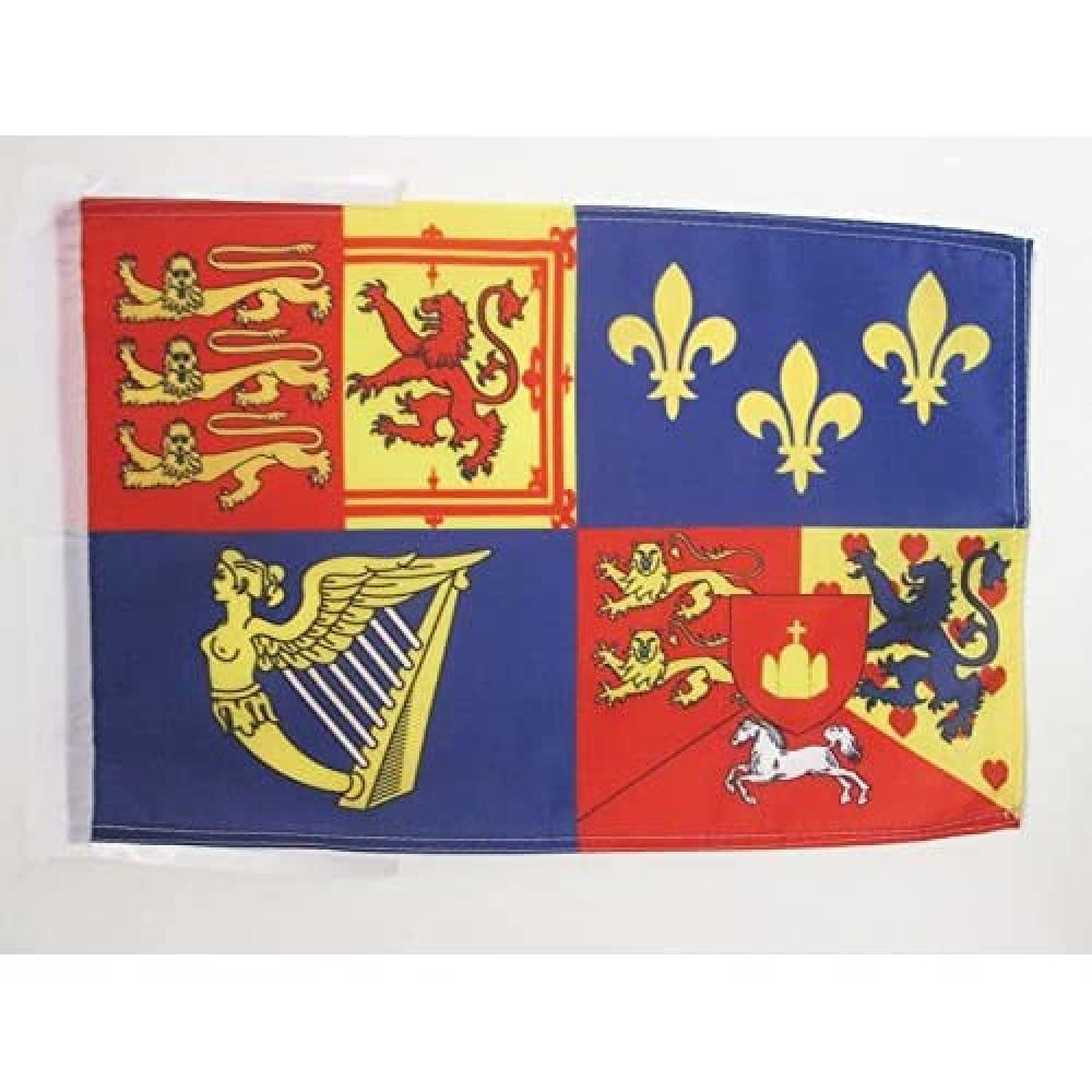 AZ FLAG, Royal Banner 1714-1801 (House of Hanover) Flag, 18'' x 12''