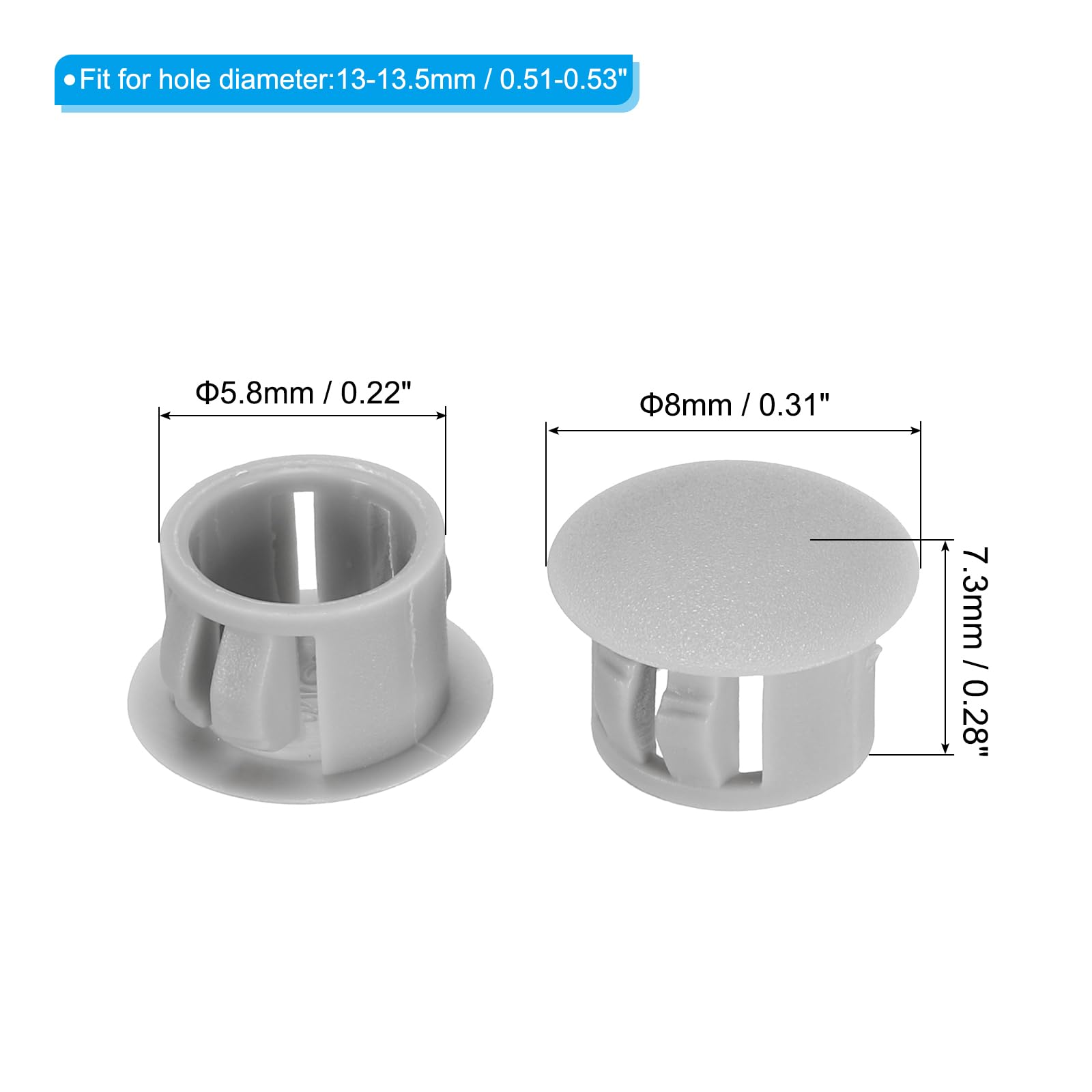 PATIKIL Hole Plugs Plastic - Image 2