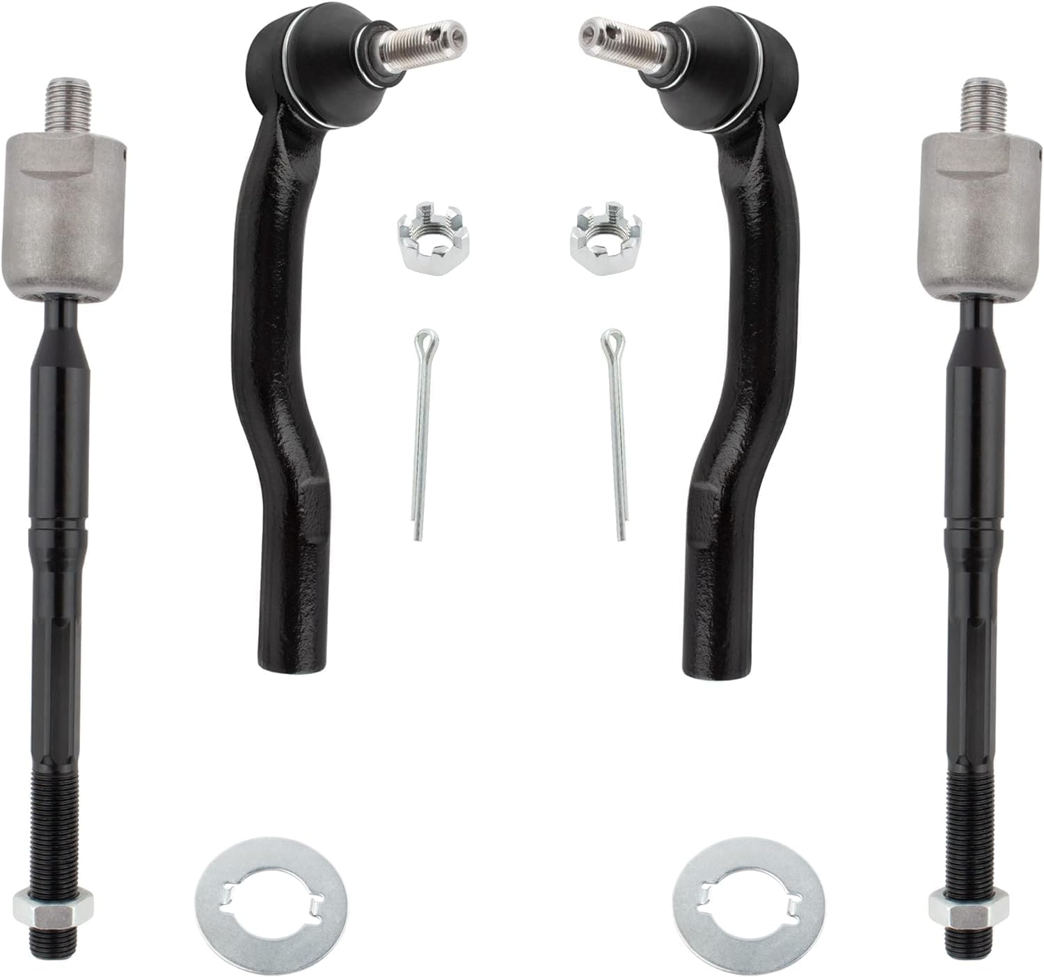 4Pcs Steering & Suspension Kit Front Outer Inner Tie Rods End Links Driver & Passenger Fit For Lexus ES300 2002-2003 For Toyota Camry 2002-2003 2.4L 3.0L Replace# ‎ES3601 ES3600 EV420