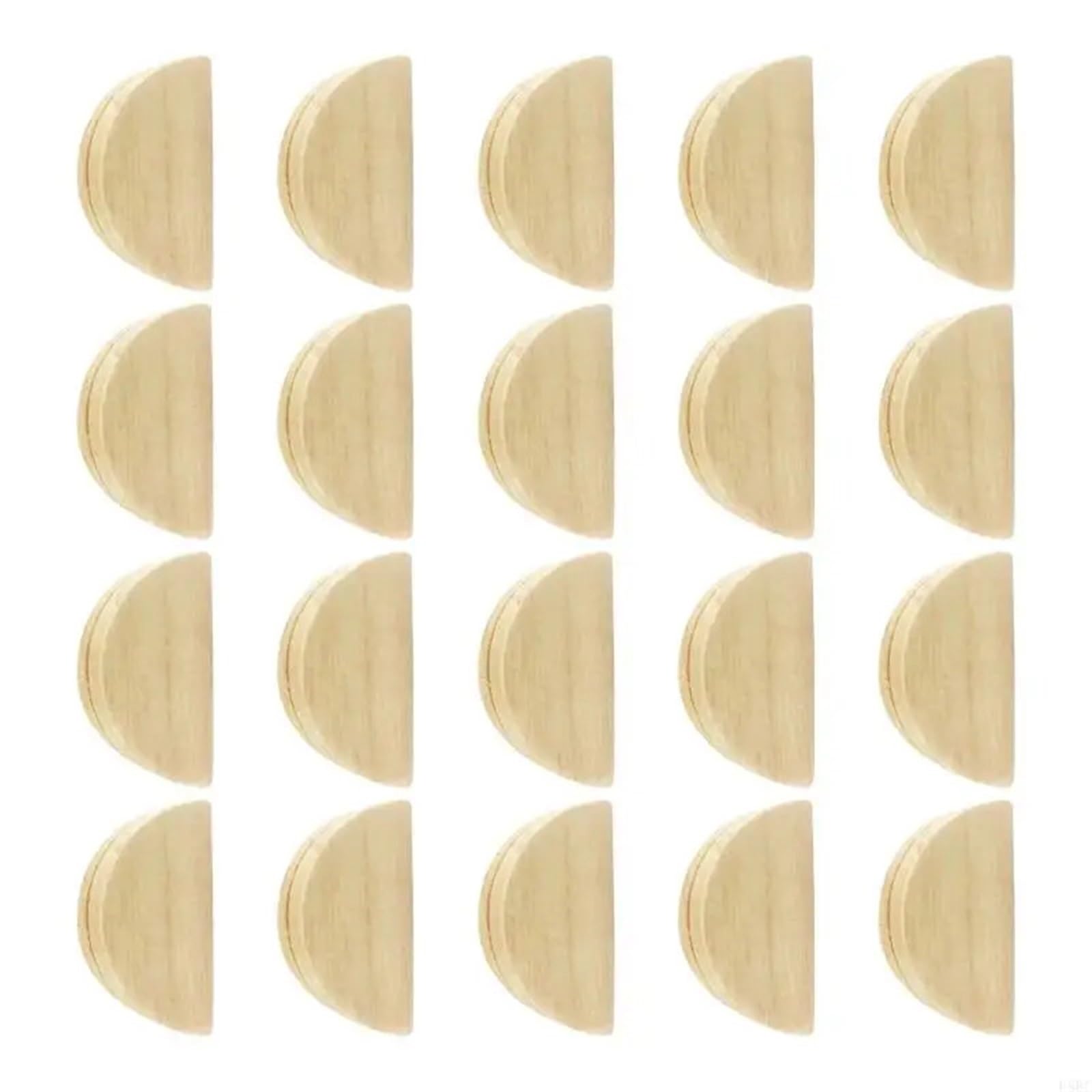 GOXQIT 50PCS Wooden Semi Circular Table Card Holders For Photos Menus Name Labels Display For Party(Color 4)