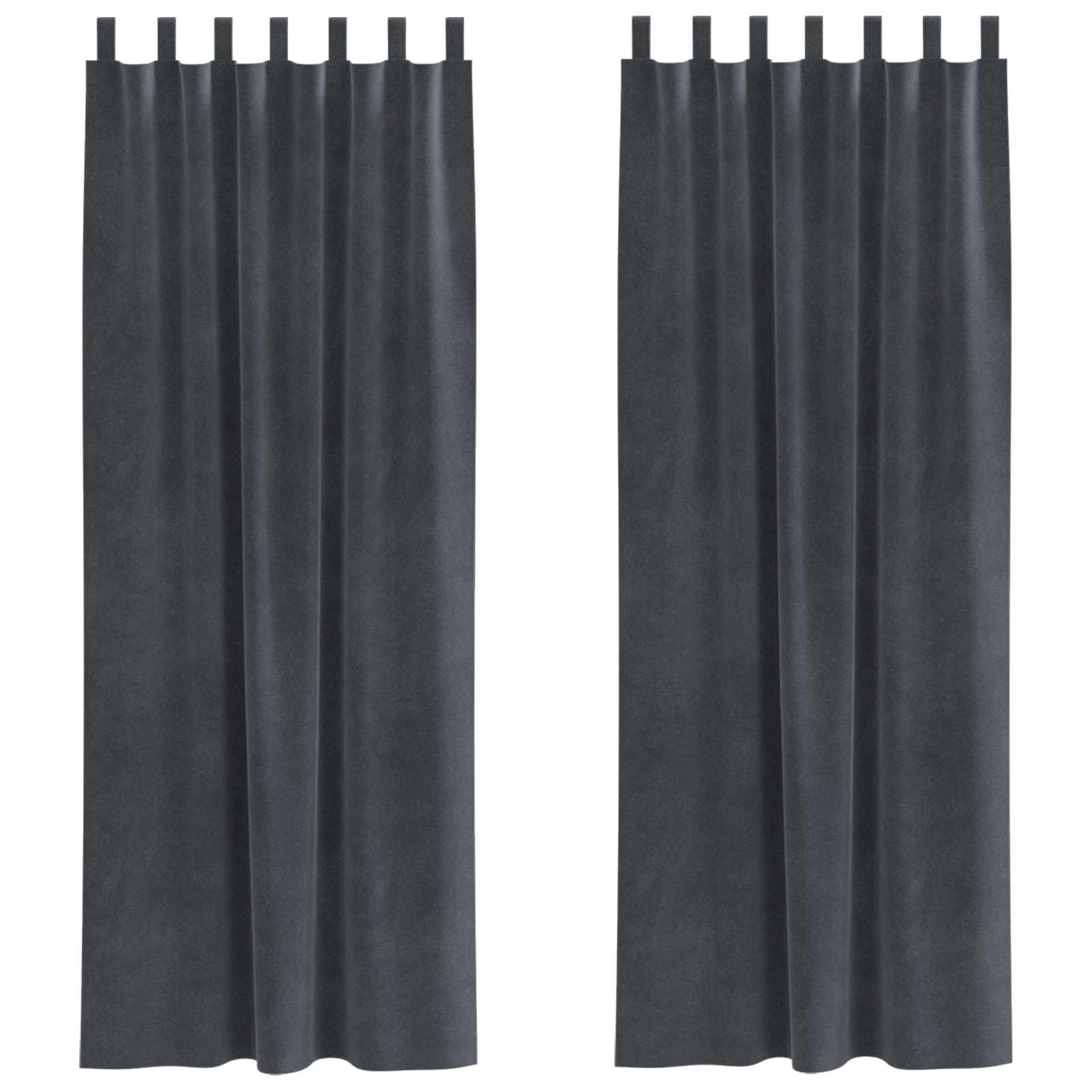 Rideaux occultants velours gris clair stop lumière et vis-à-vis pour chambre 140x260