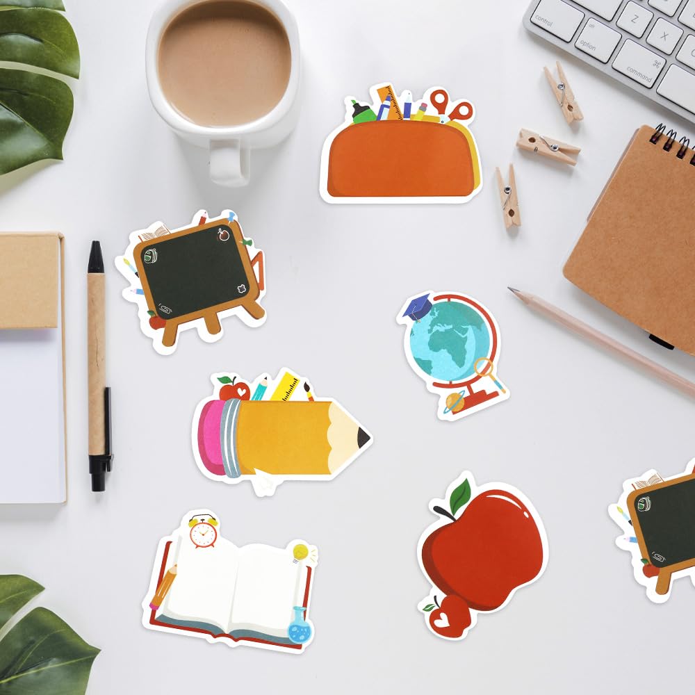 Haftnotizen, Notizblöcke, Schulbedarf für Kinder, Lehrer-Must-Haves, niedlich, selbstklebend, Bürobedarf, Lehrer-Post-It-Notizen für Büro, Schreibtisch, Tafel, Scrapbook, 6 Blöcke (Lehrer