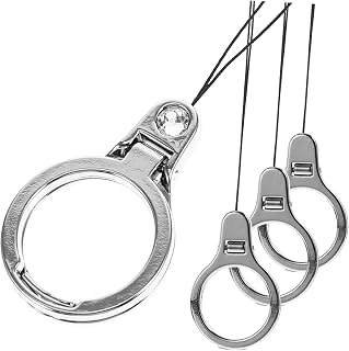 KICHOUSE 4 Pçs Fivela De Anel De Telefone Móvel Acessórios De Mesa Roxos Cordão Frisado Acessórios De Mesa Preto Acessórios De Telefone Fivela De Telefone Acessórios De Telefone Acessórios
