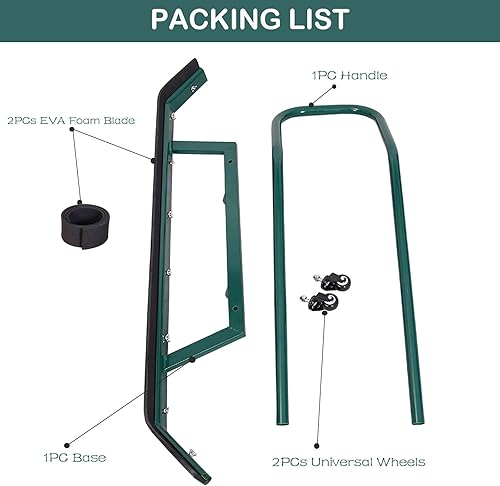 Miniatura 3 de Supvision Escobilla de goma deportiva para pista de tenis, escobilla de goma resistente para pisos con 2 hojas de espuma EVA