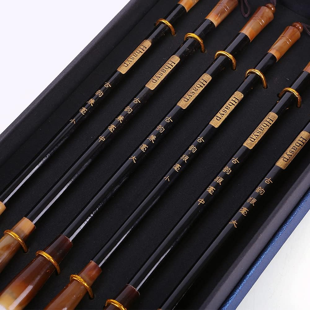 Hbasyp Chinese Traditional Calligraphy Brush Chinese Calligraphy Watercolor Sumi Drawing Brush Painting Sumi Set-Blue