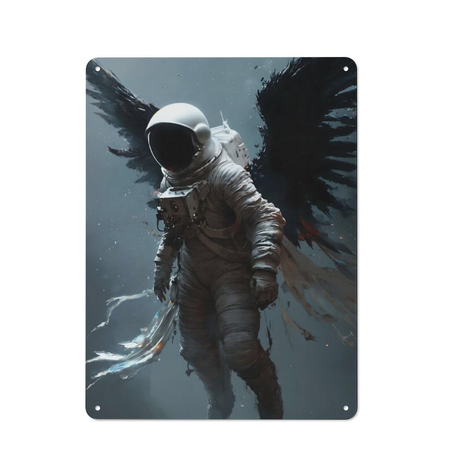 Vintage Vintage Metal Sign 40x30cm Featuring The Astral Ascension, Room Wall Plaque for Flat, Dorm Room, Lounge Or Cafe