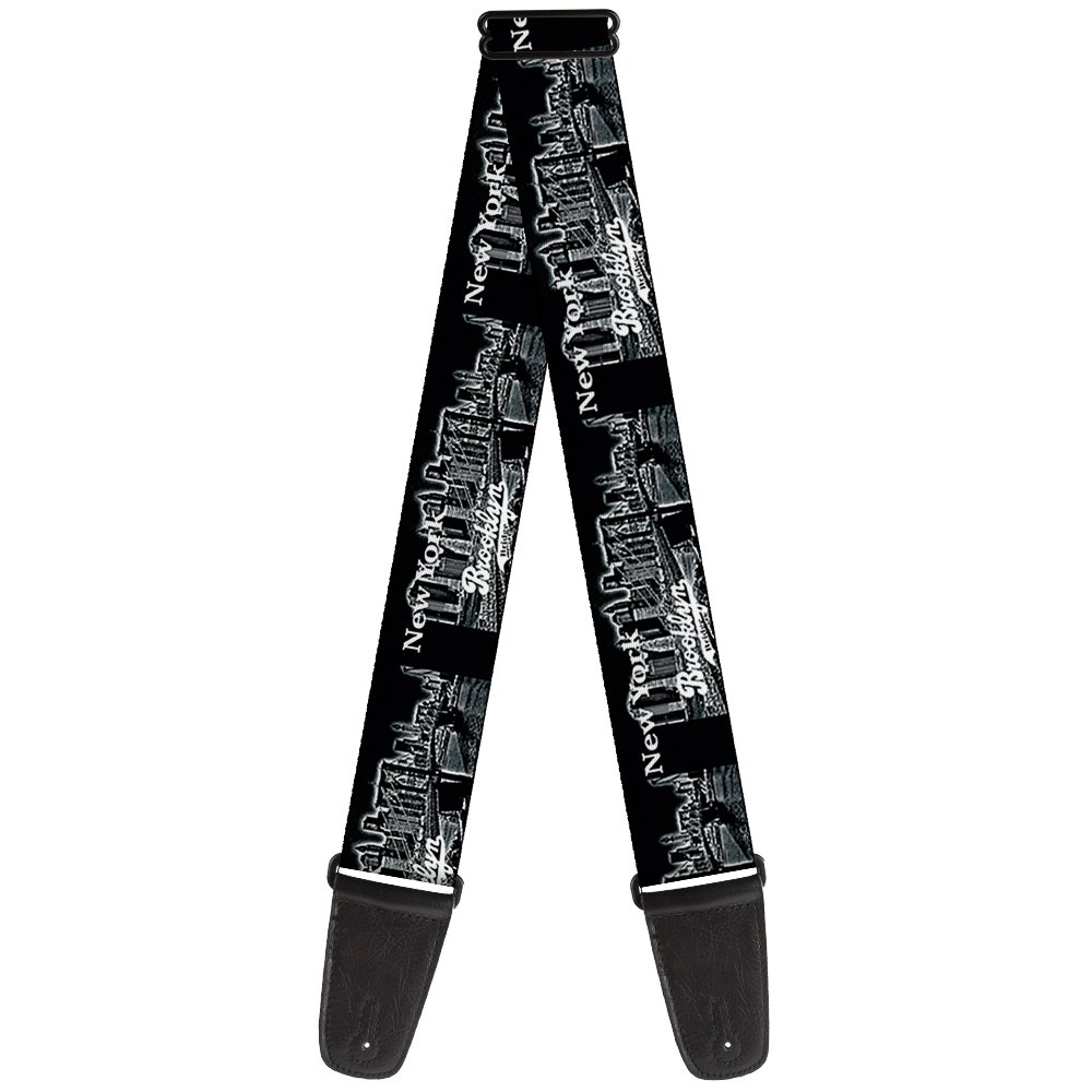 Buckle-Down GS-W30263 Brooklyn Bridge New York Skyline Guitar Strap