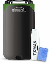 Thermacell Halo Mini (Graphite) Starter Set, PT19 - Mosquito Repellent Table Device with Citrodiol Made of Lemon Eucalyptus Oil - 15 m² Protection Zone - Garden Camping - Includes Gas Cartridge and 3