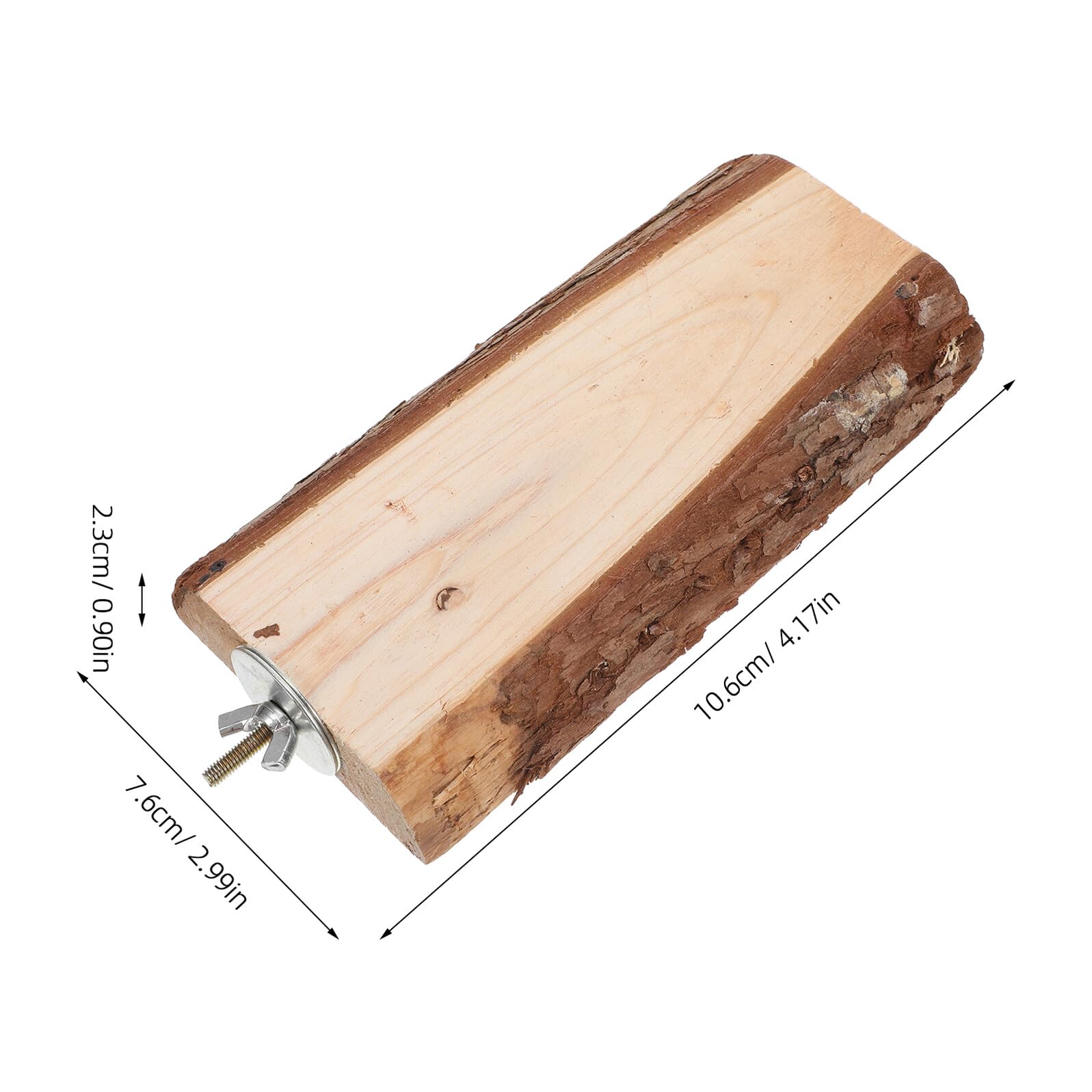 Set di 5 Posatoi in Legno per Gabbia Pappagalli con Corda | Struttura Stabile, per Arrampicata e Gioco, Accessori Incluso, Uso in Home Cages